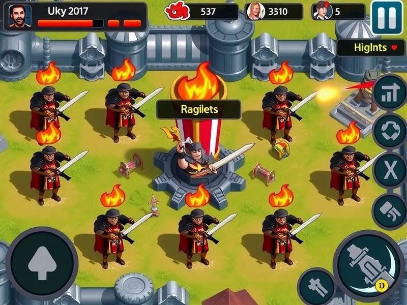 Brute Force Plunder combat interface showing unit management